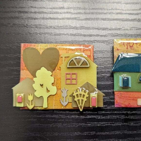 Vintage House Pins By Lucinda Lapel Shirt Pins Brooch Lot of 2 - Picture 2 of 8